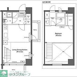 プライムアーバン久米川 1DKの間取図画像
