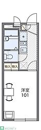 あけしろ 1Kの間取図画像