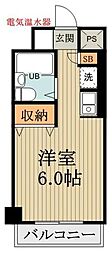 マーベラスパレス ワンルームの間取図画像