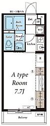 リブリ・三鷹 1Kの間取図画像
