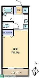 スワローパレス2 1Kの間取図画像
