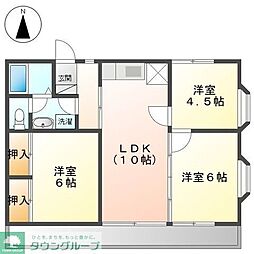 ハイムマルセン 3LDKの間取図画像
