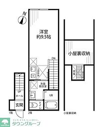 Maison Maru-Yu ワンルームの間取図画像