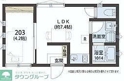 シエスタヴィラ小川サンドヴァレア 1LDKの間取図画像
