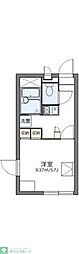 レオパレスアシュベリー 1Kの間取図画像