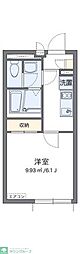 レオネクストサンムーン 1Kの間取図画像