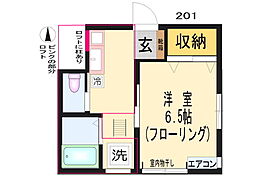 ガーデニア西川口 1Kの間取図画像