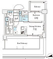 アジールコート山手動坂7階13.1万円