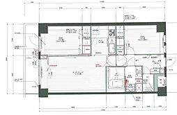 レジディア目白 9階2LDKの間取り