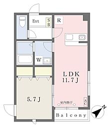 間取図画像 1LDK