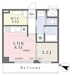 仮）グリーンヒルズ南大塚 5階1LDKの間取り
