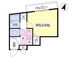 Ｓｔｕｄｉｏ　Ｋ＆Ａ 203 2階1Kの間取り