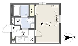ソフィア　フローラ 3階1Kの間取り