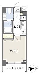 ステージグランデ本郷 1Kの間取図画像