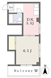 コーポ豊 1DKの間取図画像