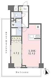 ガリシアグランデ江戸川橋 1LDKの間取図画像