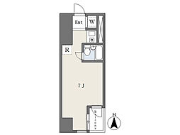 アルテール池袋 ワンルームの間取図画像