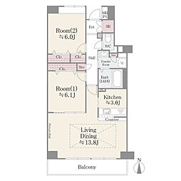 間取図画像 2LDK