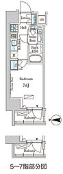 PARKAXIS入谷 1Kの間取図画像