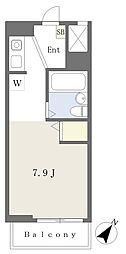グリーンパルお花茶屋 ワンルームの間取図画像