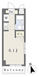 ウェストイン三軒茶屋 ワンルームの間取図画像