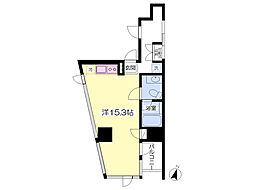 FLEG広尾ZERO ワンルームの間取図画像