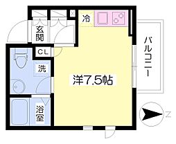 KITAZAWAHOUSE ワンルームの間取図画像