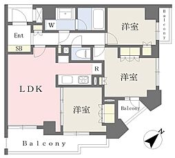 ピアース笹塚 3LDKの間取図画像