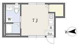 イデアル学芸大学 ワンルームの間取図画像