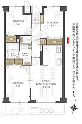 シティコープ本蓮沼 3LDKの間取図画像