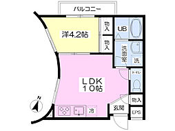 Ecrubeige 1LDKの間取図画像