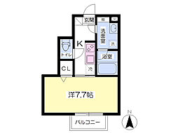 Ａｌｆｌａｔ・吉祥寺 1階1Kの間取り