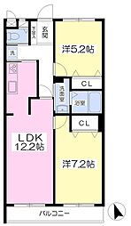 間取図画像 2LDK