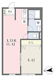 プランＢ八王子 1階1LDKの間取り