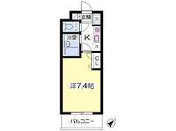 ミルトニアめじろ台 1Kの間取図画像