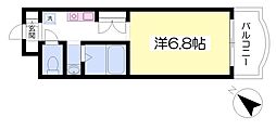 ヒルサイド柚木 ワンルームの間取図画像