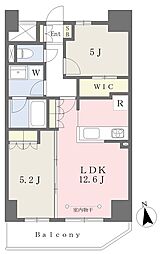 プランタンSAKURA 2LDKの間取図画像