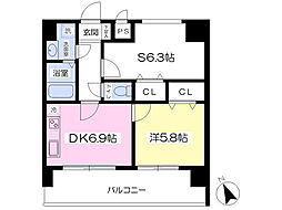 ｒｏｏｍｓ 9階1SDKの間取り