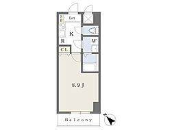 グランデ　ソーレ 3階1Kの間取り