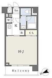 ダイナシティ立川 1Kの間取図画像