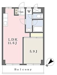 ファミーレ・エル 1LDKの間取図画像