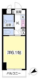 ラ・テラス 1Kの間取図画像