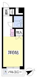 エスポワール南多摩 ワンルームの間取図画像
