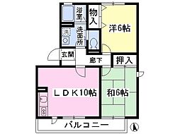 シャルマン明石A 2LDKの間取図画像