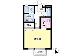 ノートルシャトー ワンルームの間取図画像