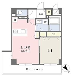 ＤＯビル豊砂ＰＪ新築計画 2階1LDKの間取り