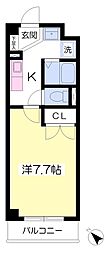 アネックス稲毛 1Kの間取図画像