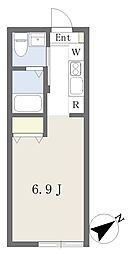 Lino幕張 1Kの間取図画像