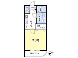 シルエーラ 1Kの間取図画像