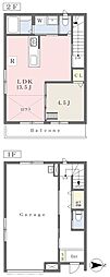 八街市文違タウンハウス 1LDKの間取図画像